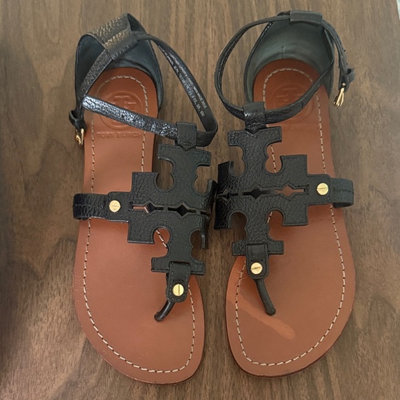 Black Thong Sandals - Picture 1 of 3